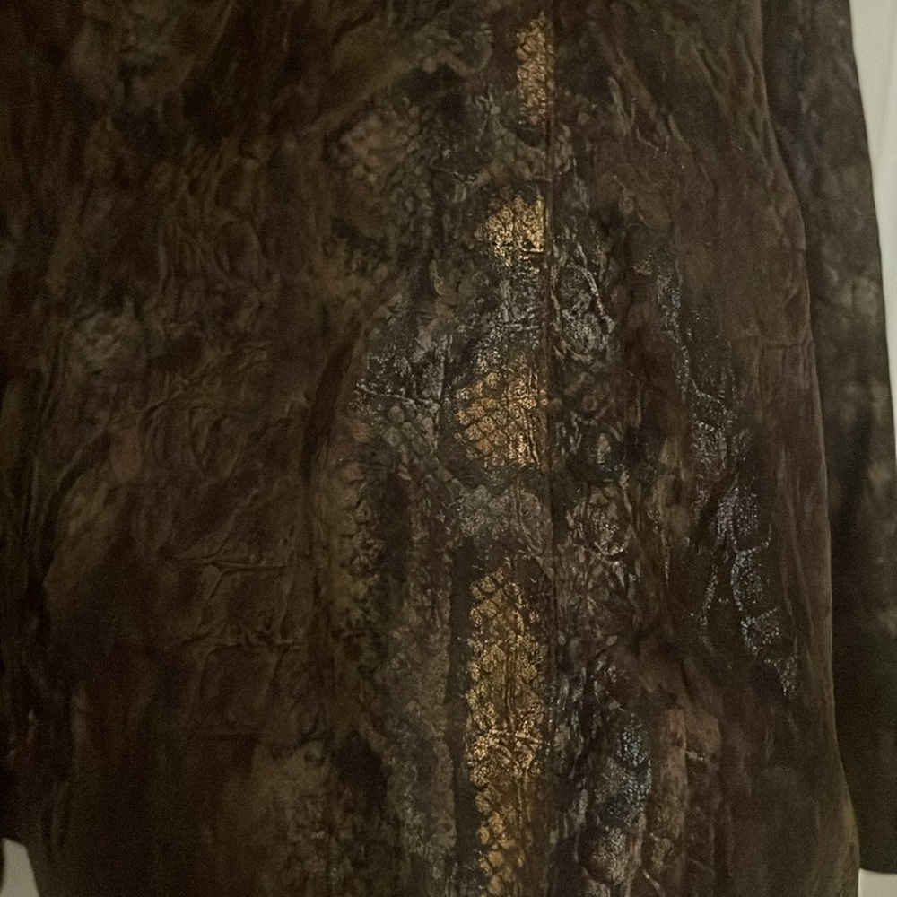 Multi Colored Reptile Print Blazer - image 5